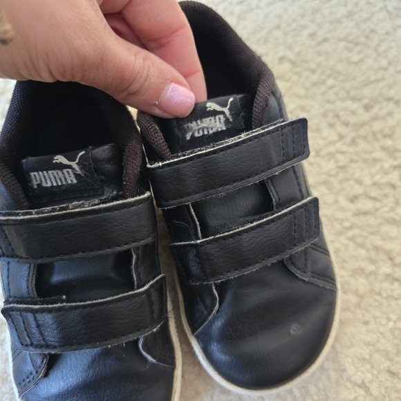 Puma Kids Size 8C Black and White Sneakers - Picture 4 of 11